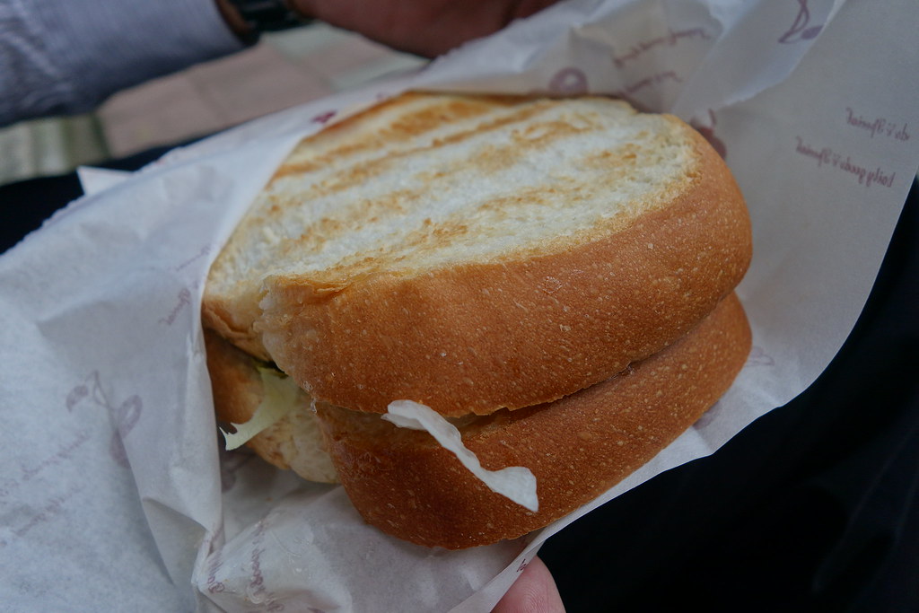(南京復興站)厚呷厚呷炭烤三明治貝果漢堡,買個好吃的碳烤土司來公園郊遊吧~ @Nancy將的生活筆計本